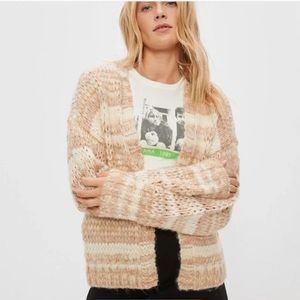 NWT American Eagle Cozy Cardigan Cream/Tan Color Size XS